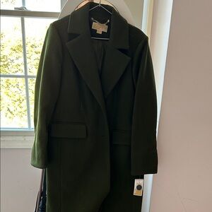 Michael Kors Dark Green Pea Coat